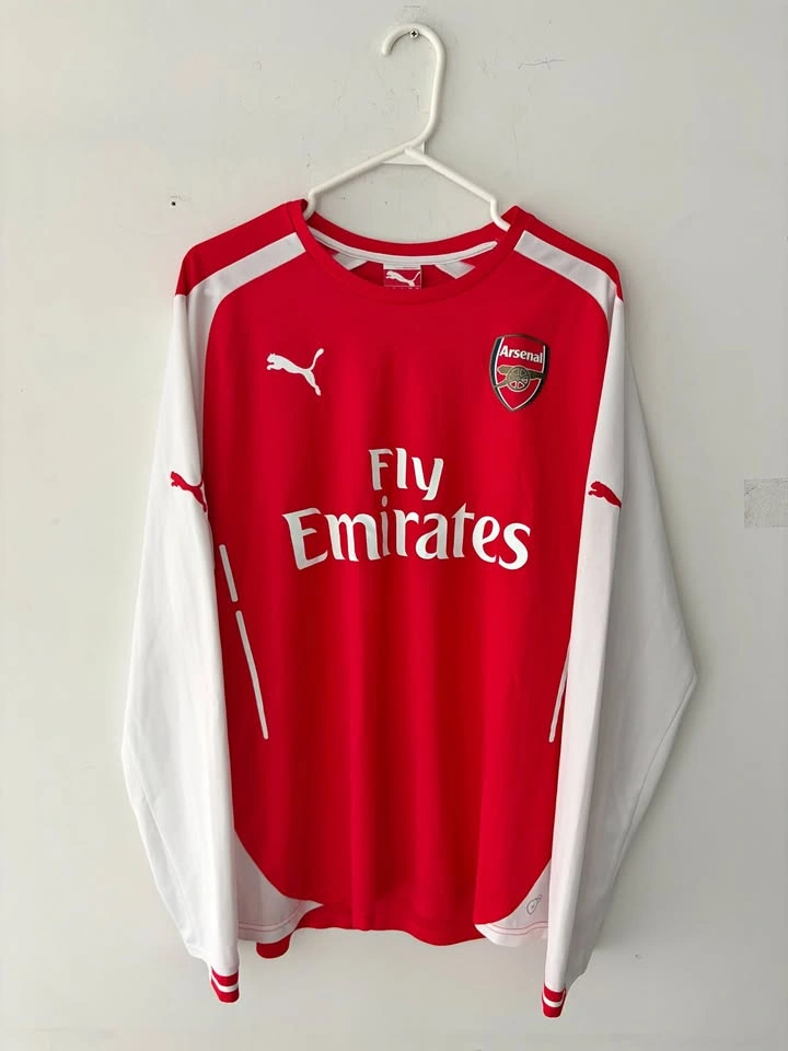 Puma Arsenal Home Long Sleeve Soccer Jersey Size L