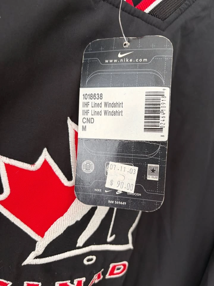 Vintage Nike Team Canada Hockey Center Swoosh Pullover Jacket M - photo 5