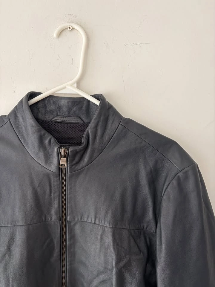 Hugo Boss Finest Sheep Nappa Leather Jacket Size M - photo 2