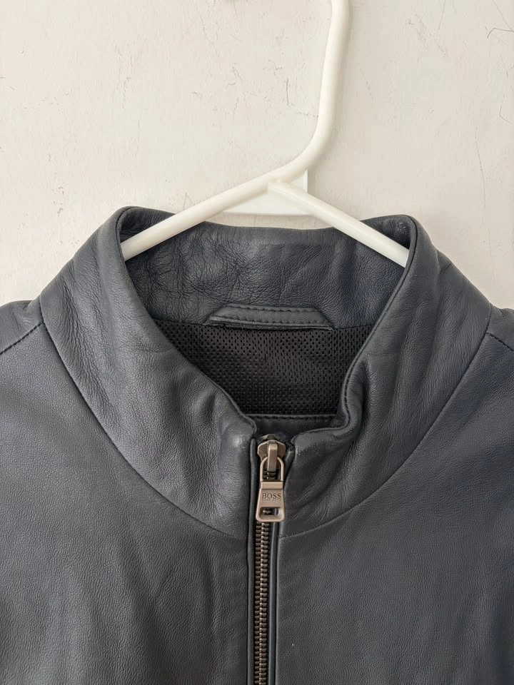 Hugo Boss Finest Sheep Nappa Leather Jacket Size M - photo 3
