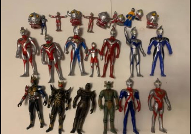 Vintage Ultraman figures