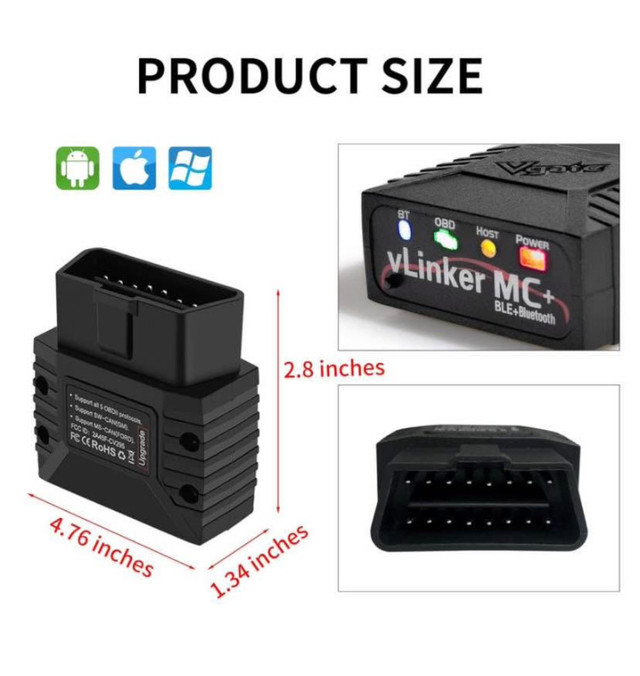 Vgate vLinker MC+ Bluetooth OBD2 Scanner - photo 2