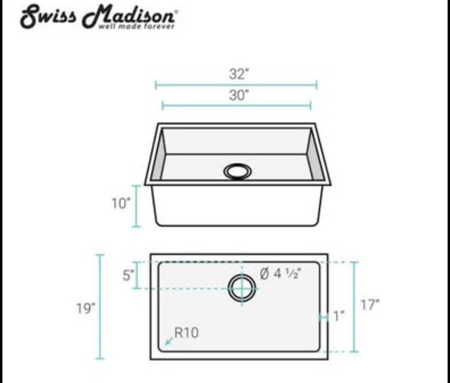 Beleeb Undermount Kitchen Sink 30x19” Scratch-Resistant-new - photo 4