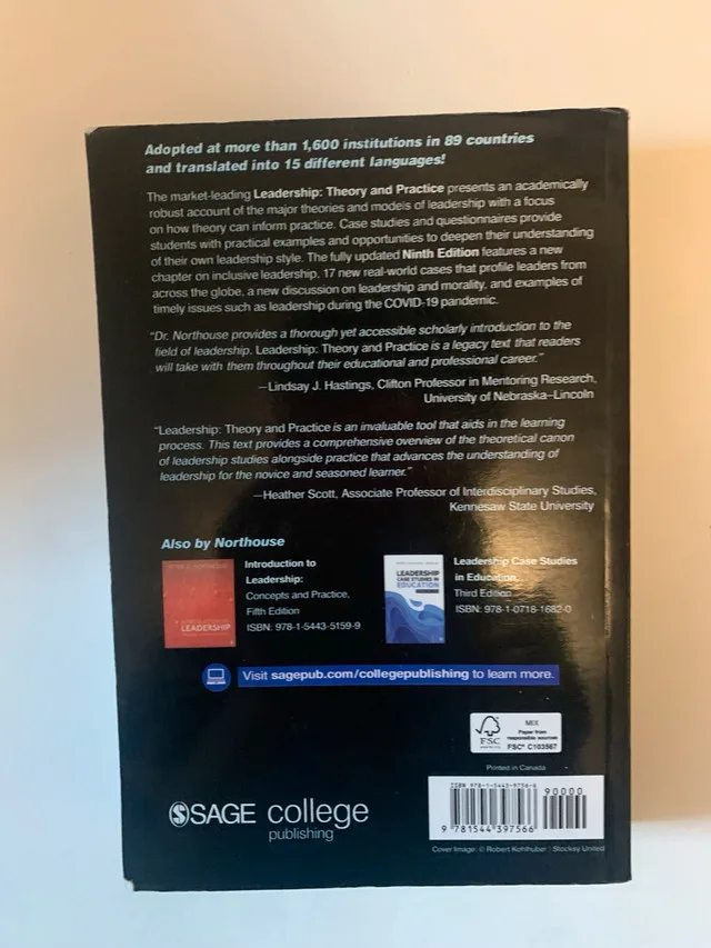 Peter G. Northouse Leadership Book image indicator(2)