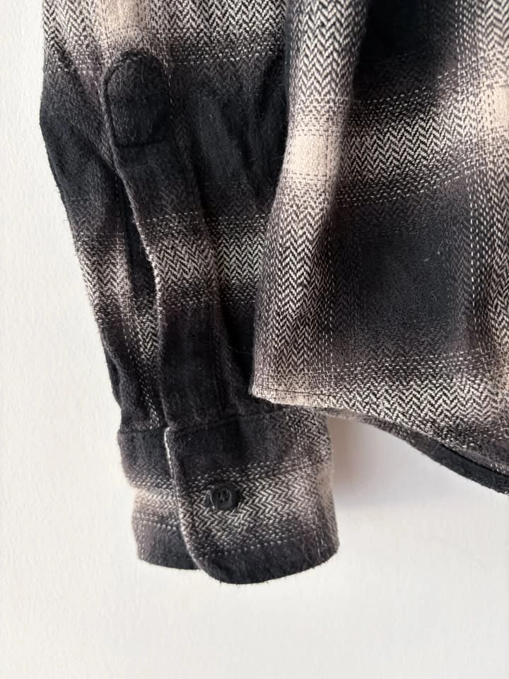 Naked & Famous Mens Plaid Flannel Shirt Size M - photo 4