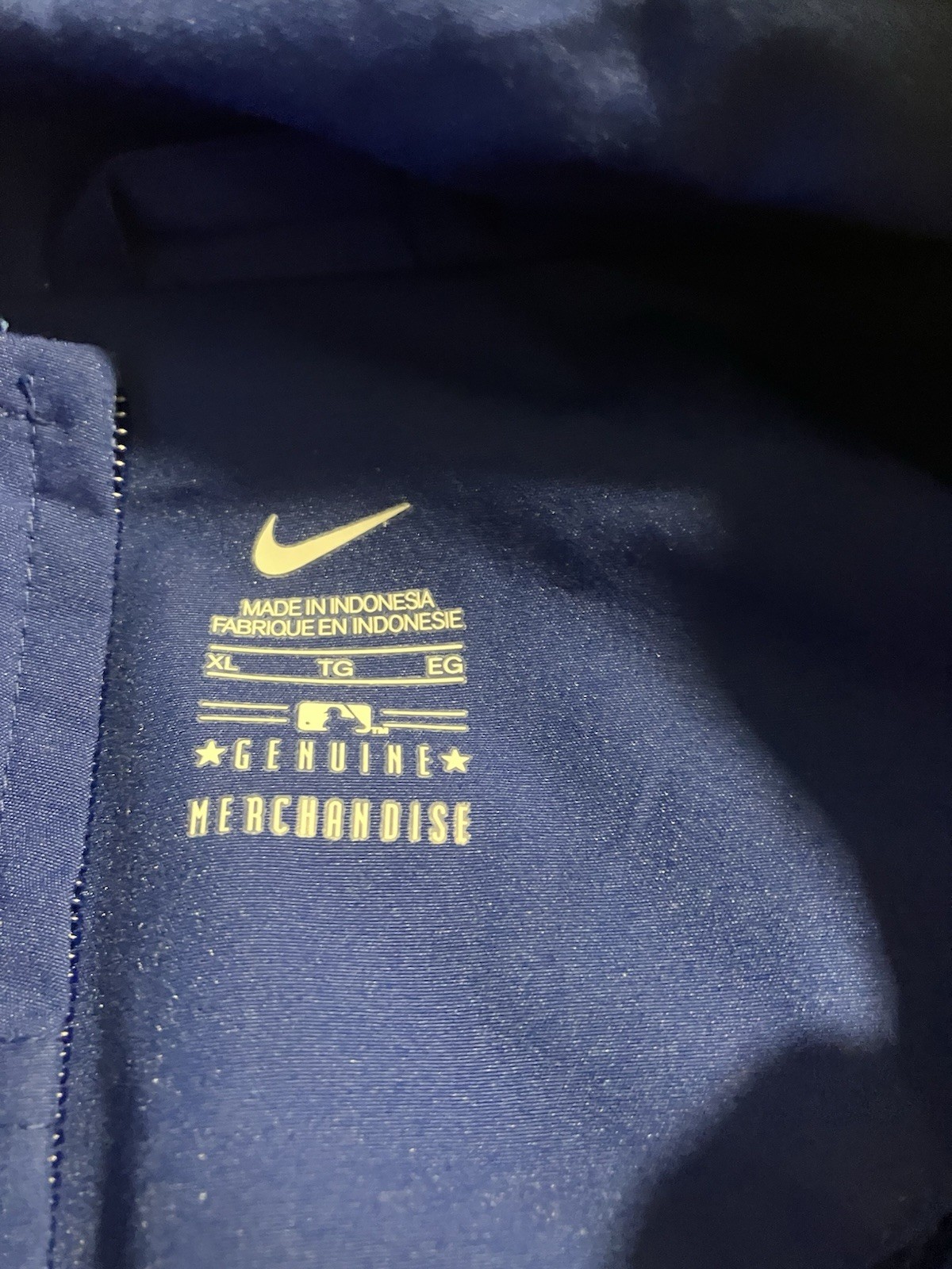 Nike NY Mets Men's XL Windbreaker Jacket Full Zip Long Sleeve Bl - photo 2