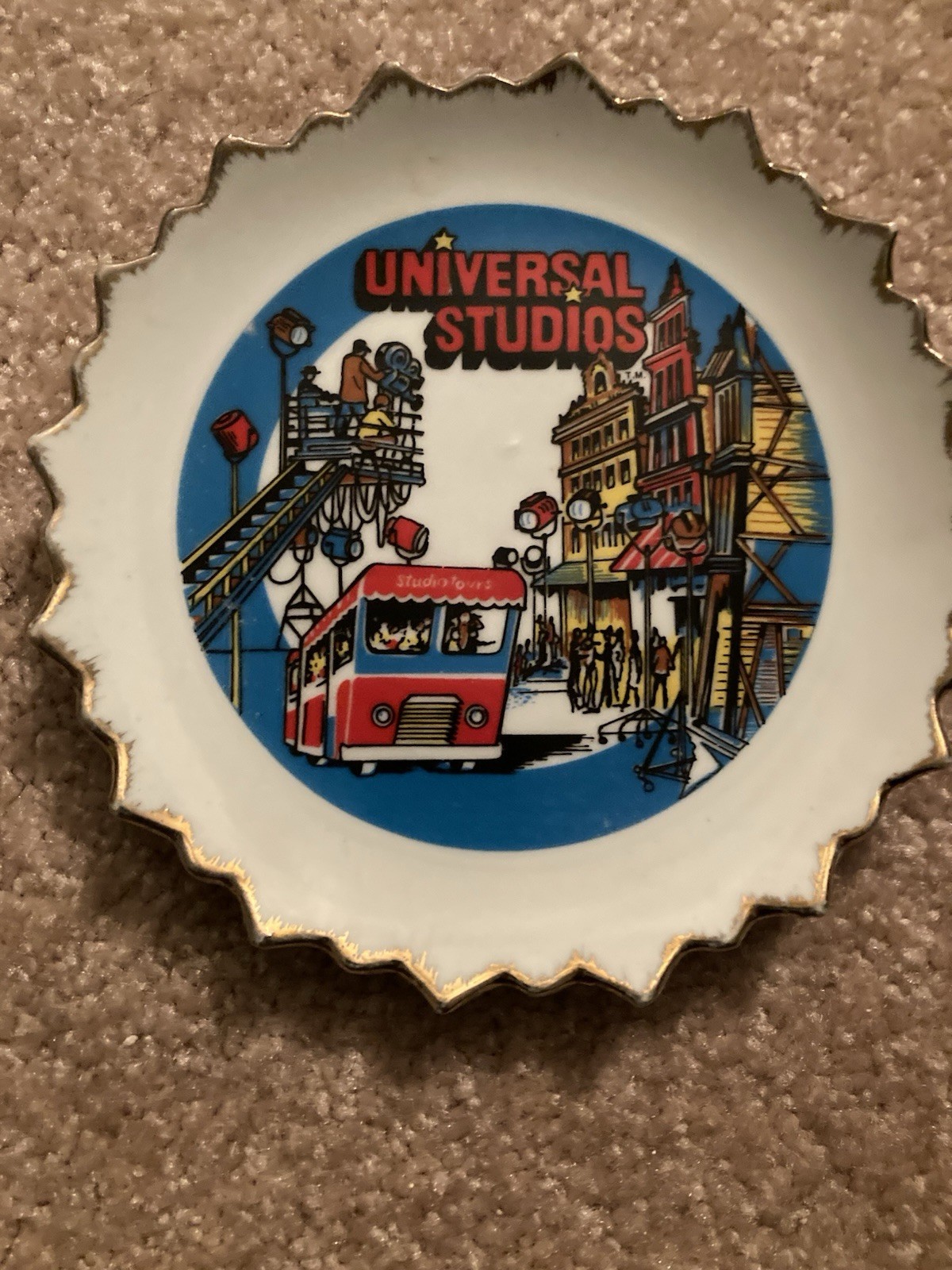 Vintage Universal Studios Souvenir Plate