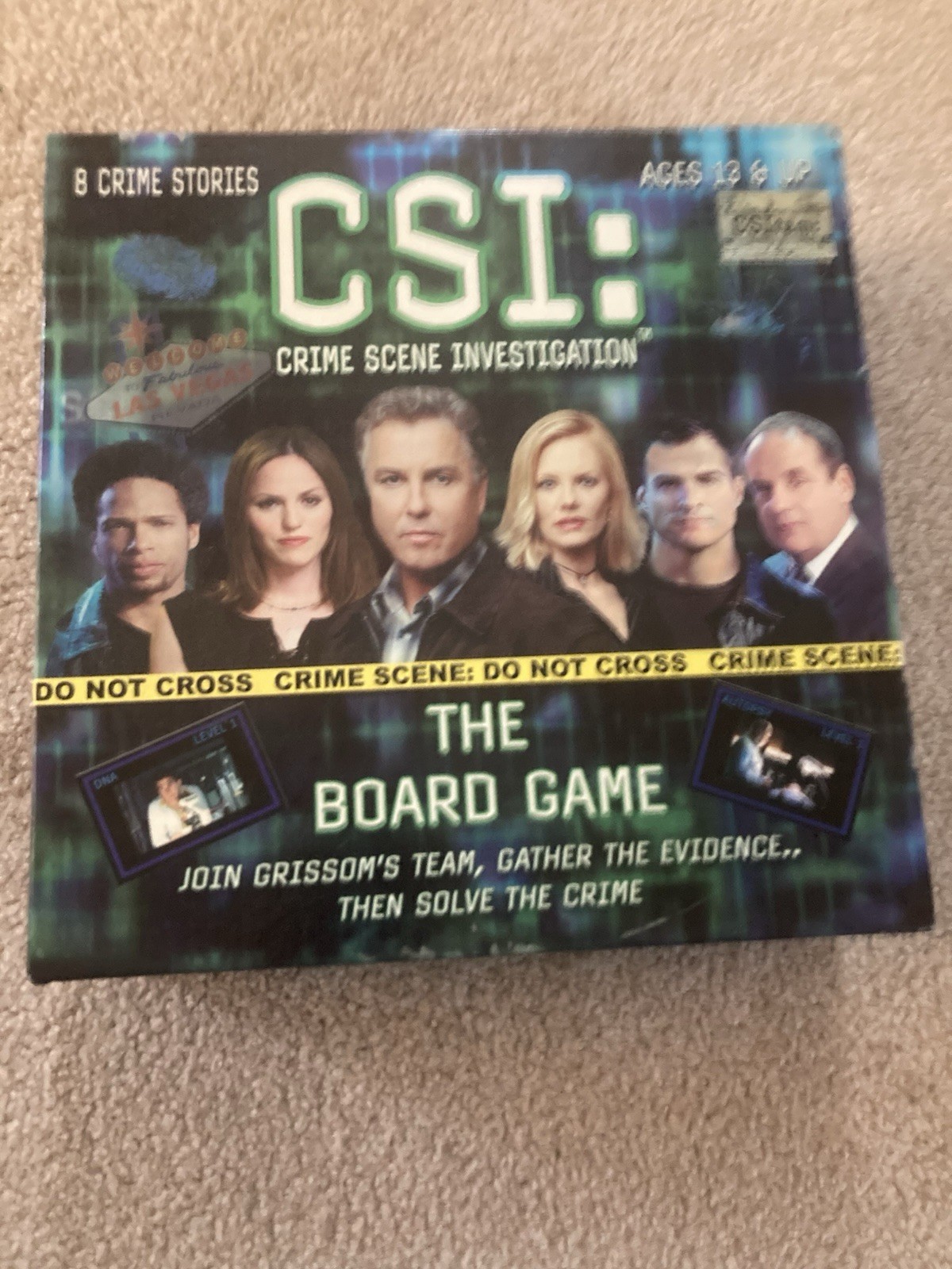 CSI Board Game Crime Scene Investigation with 8 Crime Stories Ne