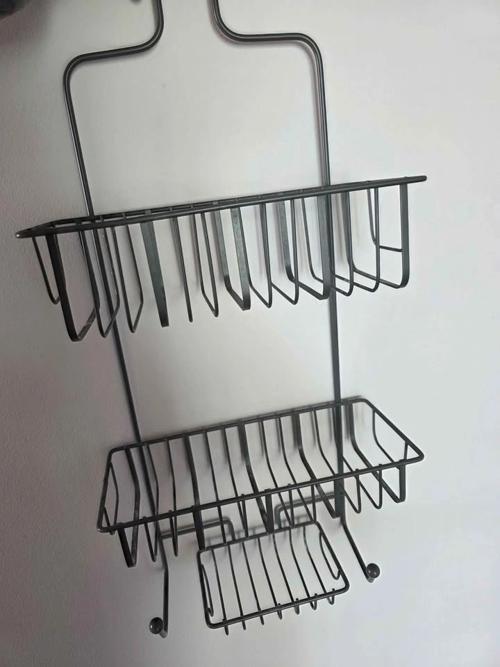 Grey shower caddy with 3 racks - photo 3
