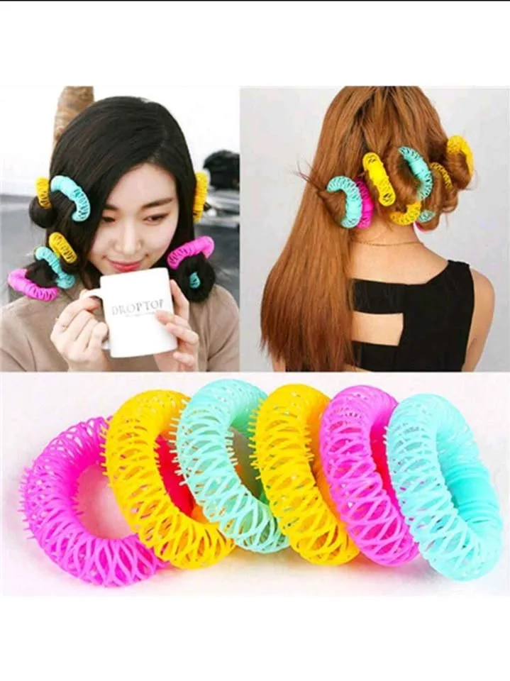 8pcs Doughnut Curler heatless Curls