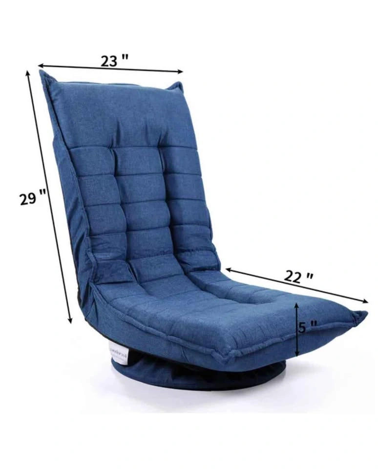 Upholstered adjustable low gaming and lounge chair - photo 4