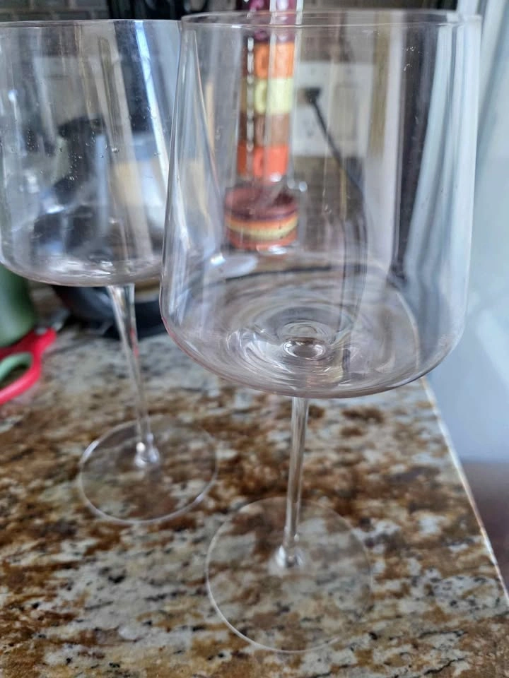 CB2 tall and big wine glasses set of 4