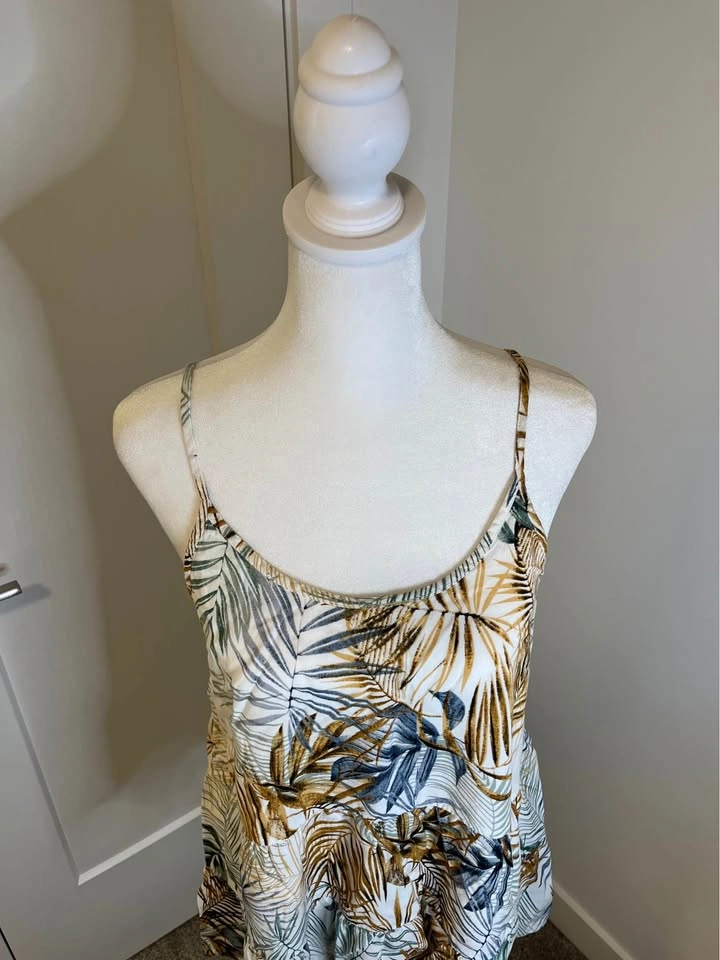 KISMET Tropical Print Spaghetti Strap Tank Top - Size M - photo 2