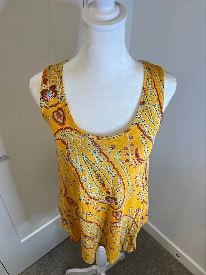 GEORGE Sleeveless Paisley Scoop Neck Tank Top - photo 2