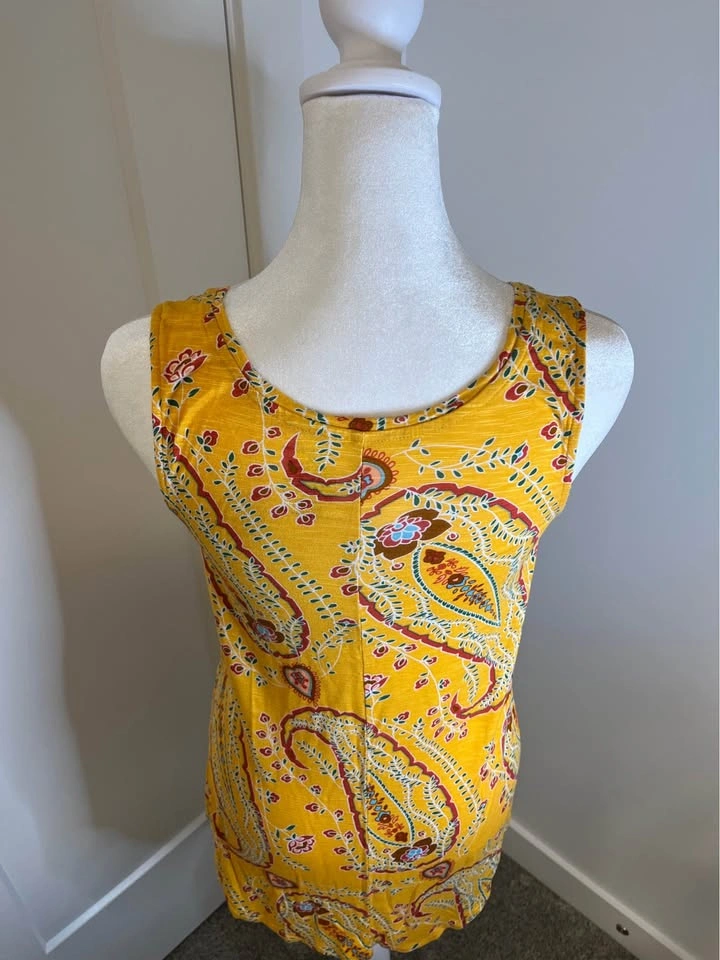 GEORGE Sleeveless Paisley Scoop Neck Tank Top - photo 4