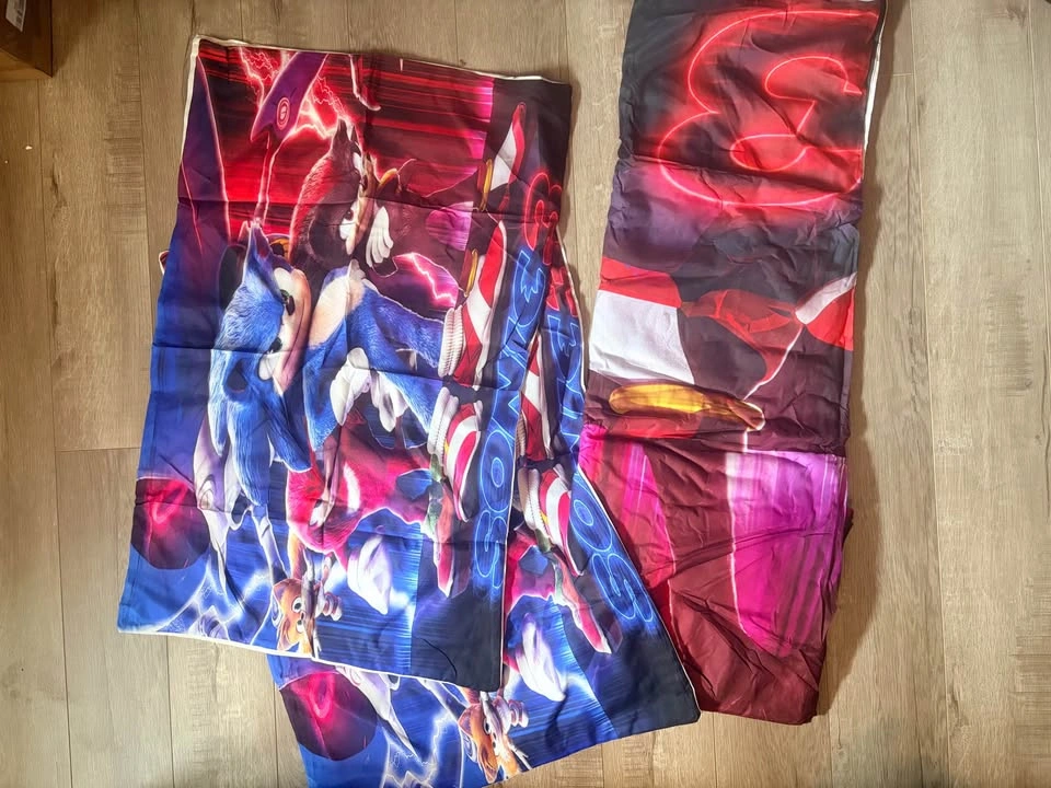 New Sonic Full/Double Size 3 Pc Duvet Cover Set - photo 2
