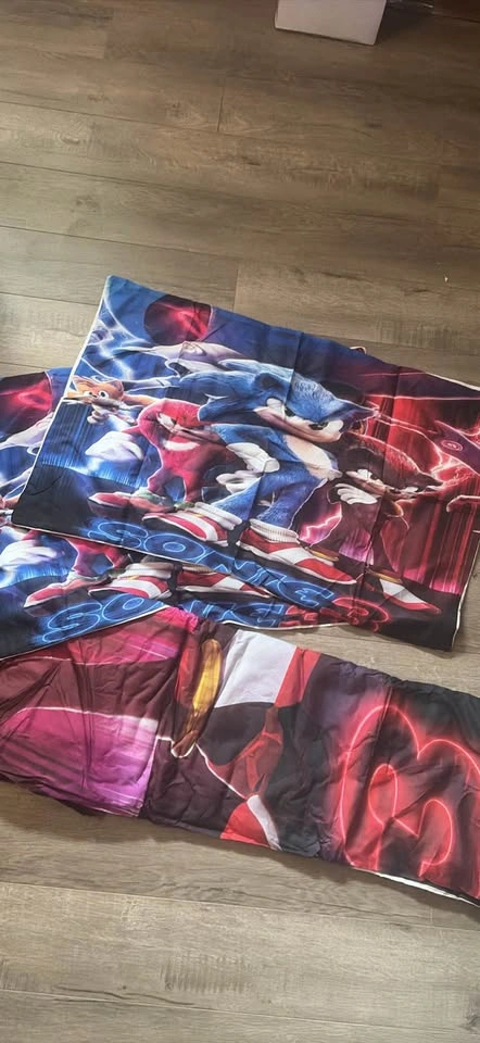 New Sonic Full/Double Size 3 Pc Duvet Cover Set - photo 3