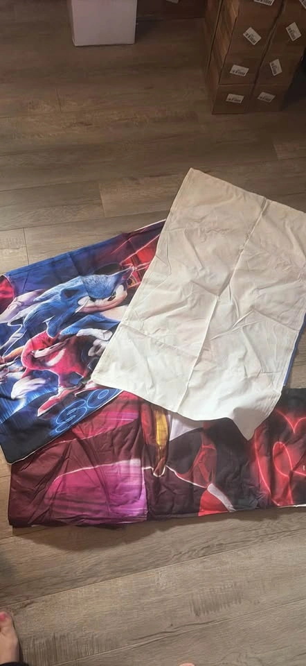 New Sonic Full/Double Size 3 Pc Duvet Cover Set - photo 5
