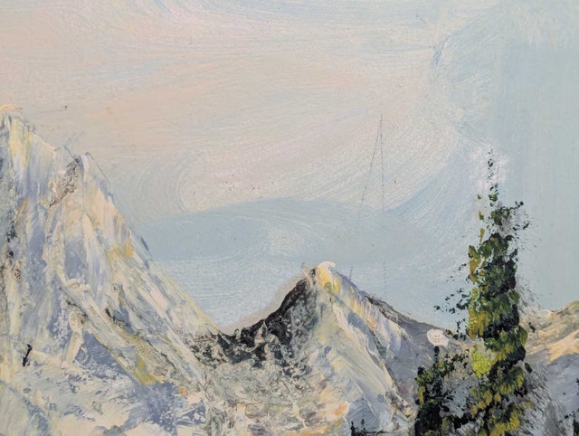 Mountain Landscape Painting (no frame) - photo 2