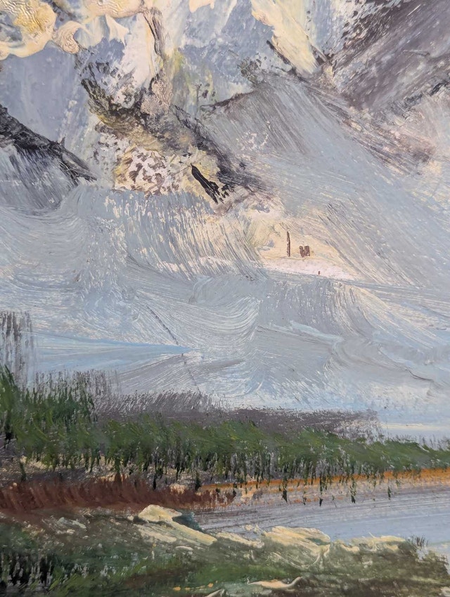 Mountain Landscape Painting (no frame) - photo 3