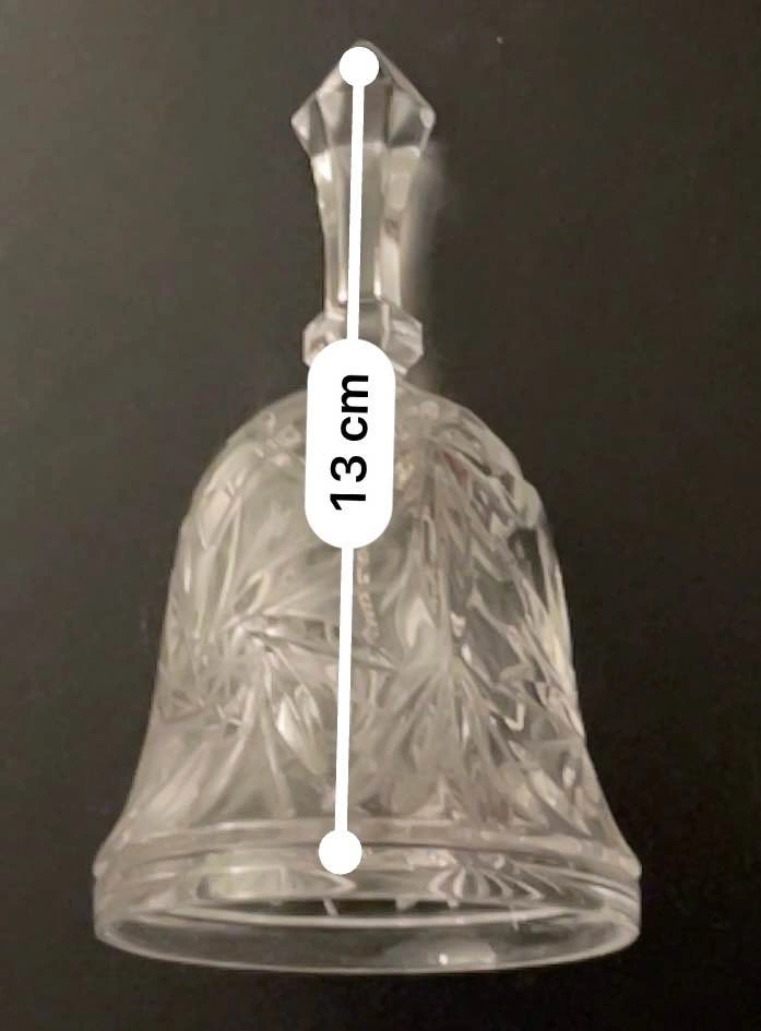 Vintage Cut Crystal Dinner Bell – 13 cm Starburst Design - photo 5