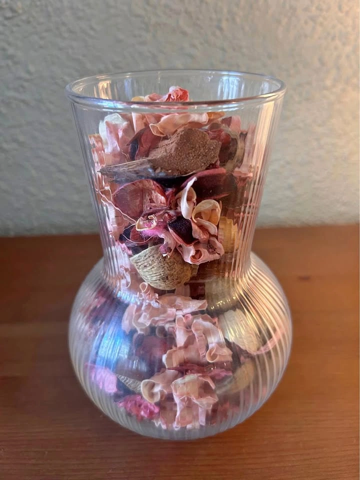 IKEA PÅDRAG Vase with Pink Potpourri – Decorative Accent