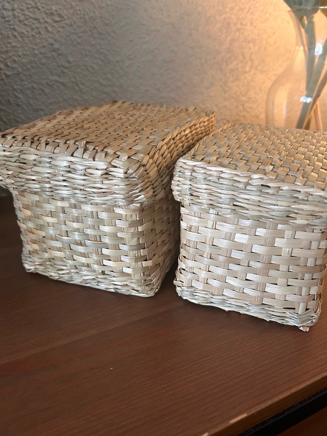 IKEA LURPASSA Box with lid, set of 2, seagrass - photo 3