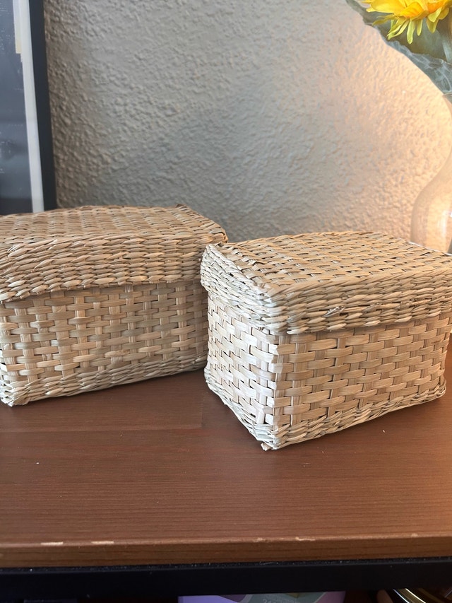IKEA LURPASSA Box with lid, set of 2, seagrass - photo 4