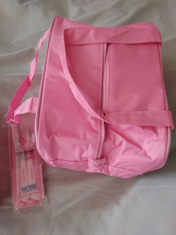 Hello Kitty Insulated Lunch Box with Utensils and Mini Garbage C - photo 5