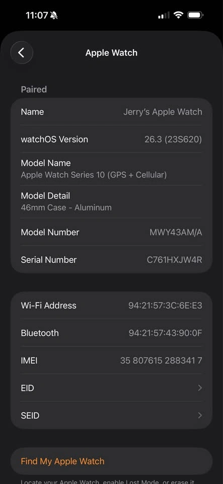 Apple Watch Series 10 46mm GPS+Cellular LTE Sport Band - photo 4