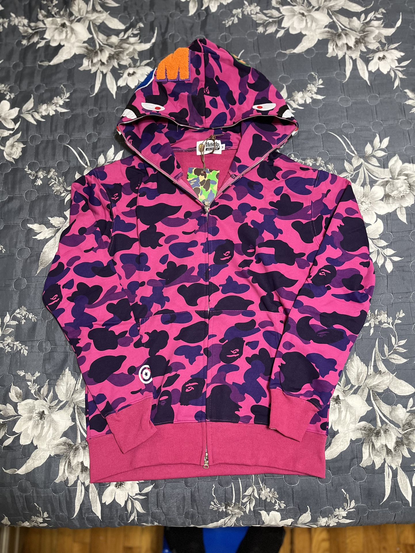 Bape Zip Up Purple Size Medium