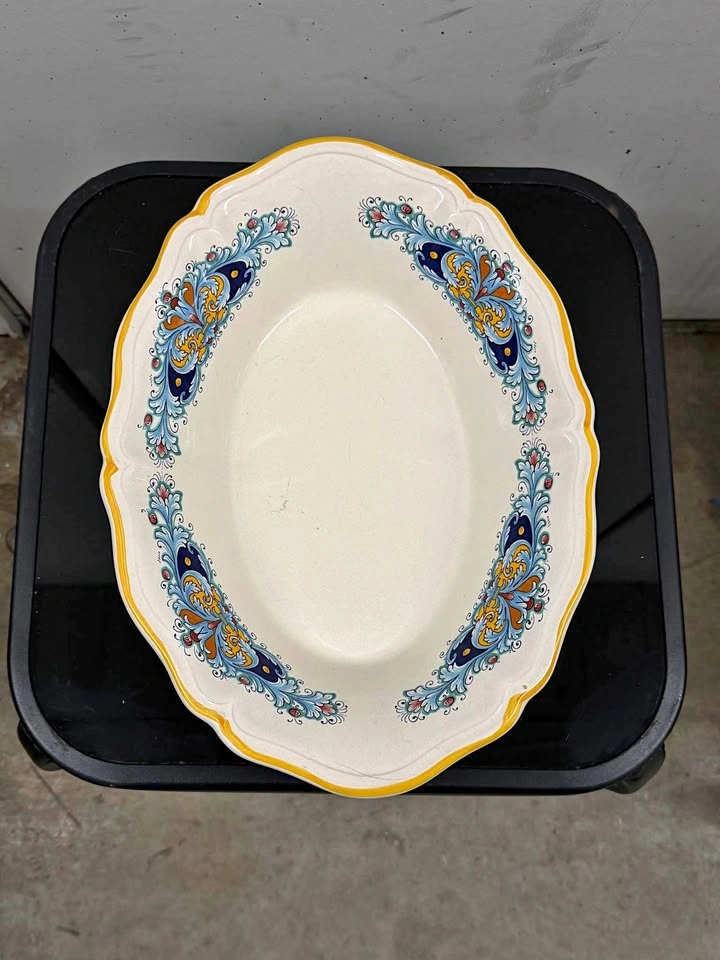 Italian Decorative Serving Platter – Deruta Style
