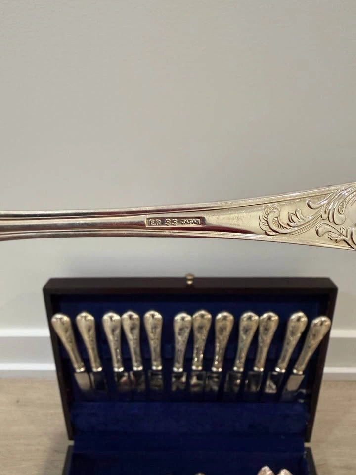 Vintage Silver Plated Flatware Set with Case – Japan - photo 3