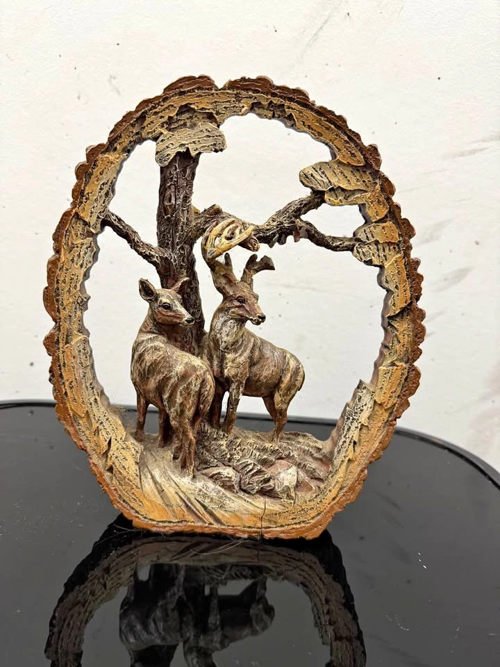 Deer Cabin Decor Sculpture