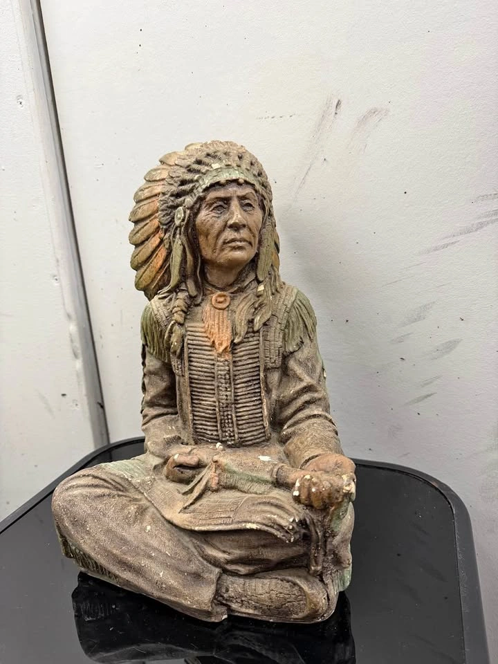 Native American Chief Statue – Southwestern Rustic Decor
