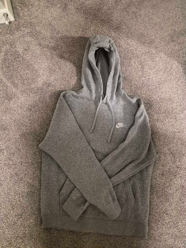 Grey Nike Fleece Hoodie