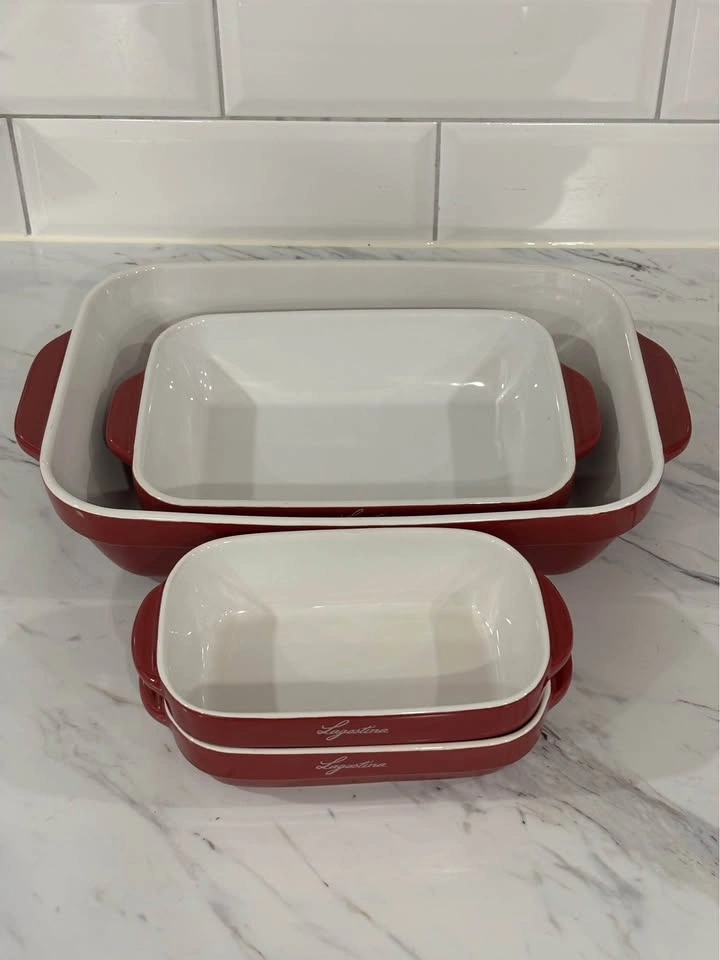 Lagostina 4-Piece Red Baking Dish Set - photo 2