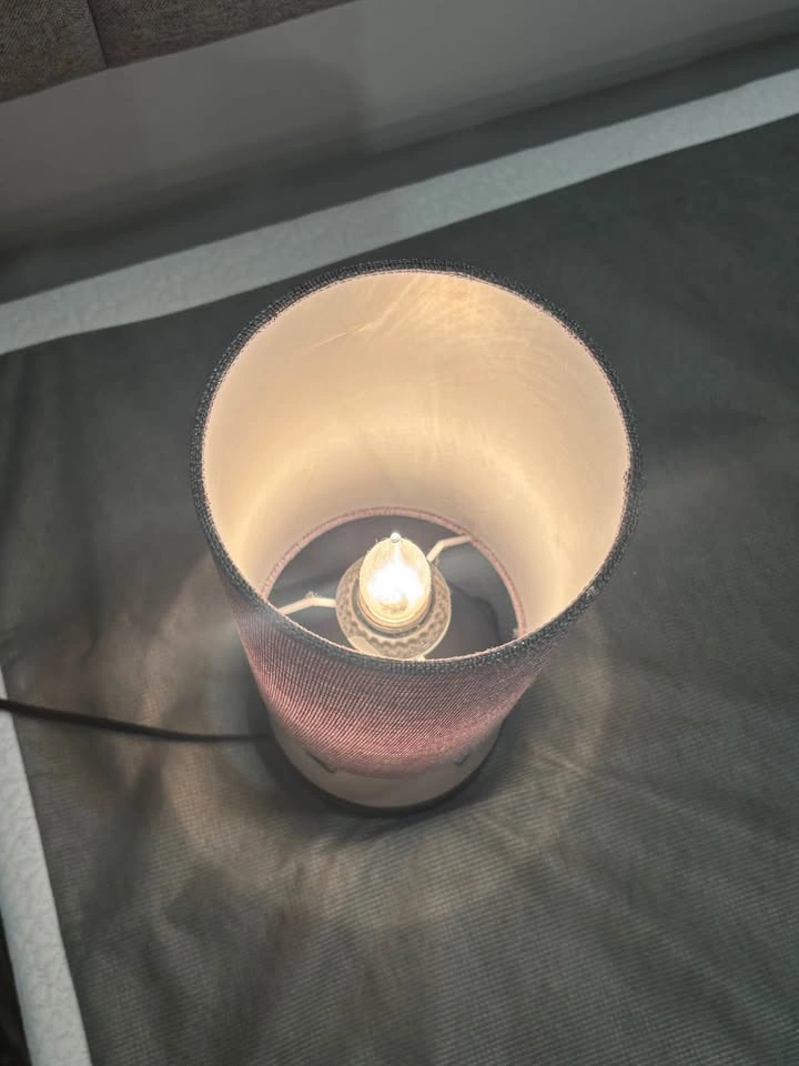 Grey Table Lamp with 2 USB Ports - photo 2