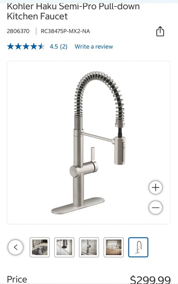 Kohler Haku Semi-Pro Pull-down Kitchen Faucet - photo 5