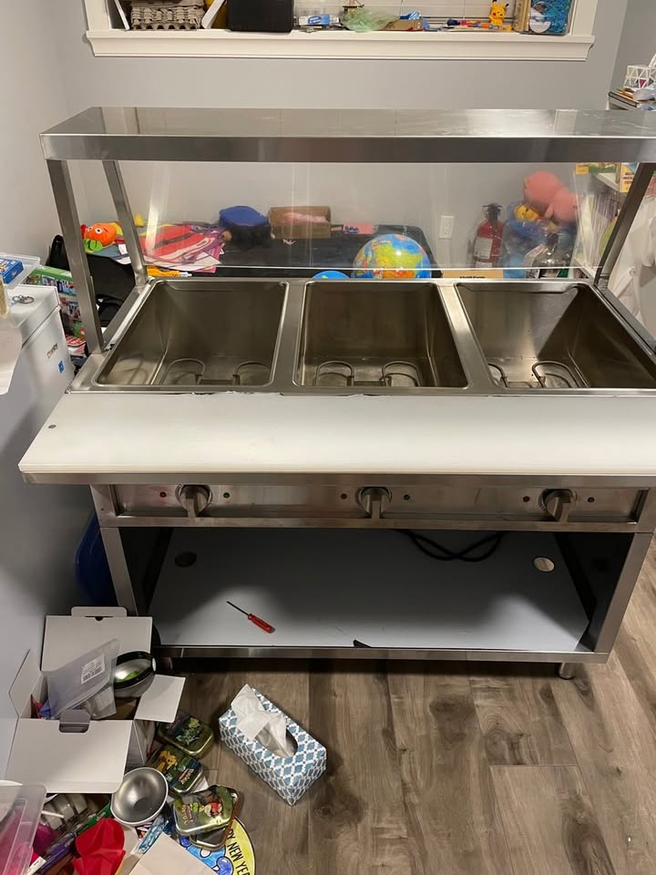 ServIt 3-Pan Electric Steam Table with Sneeze Guard - photo 3