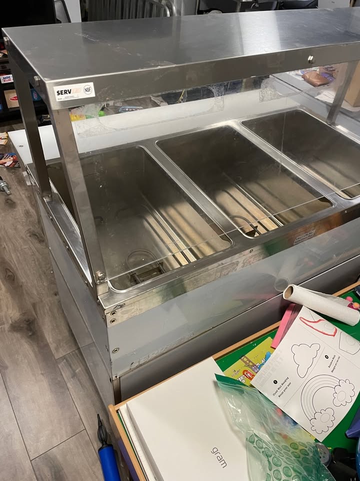 ServIt 3-Pan Electric Steam Table with Sneeze Guard - photo 4