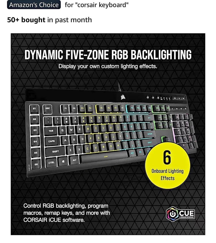 CORSAIR K55 RGB PRO Gaming Keyboard