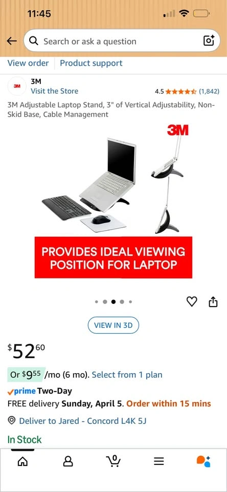 3M Adjustable Laptop Stand - photo 2