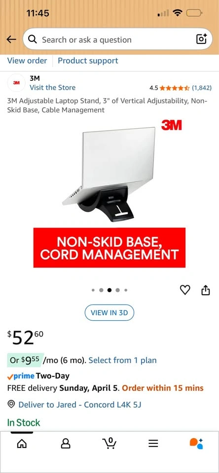 3M Adjustable Laptop Stand - photo 4