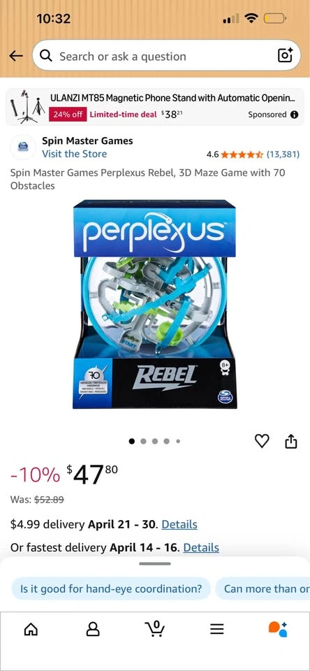 Spin Master Games Perplexus Rebel 3D Maze Game - photo 2