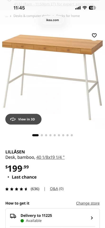IKEA LILLÅSEN Desk - photo 5