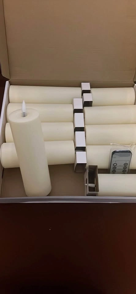LED Pillar Candles with Remote Control - Pack of 10 - photo 2