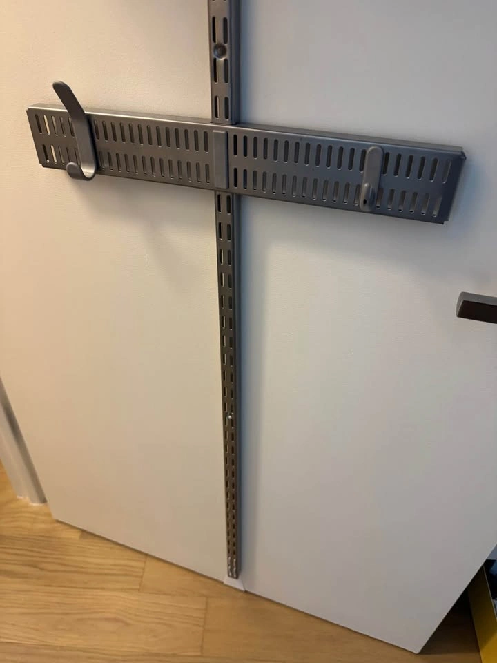 Container Store Elfa Utility Large Over the Door Rack Grey - photo 3
