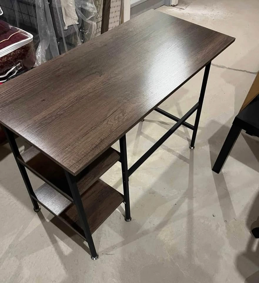 Brown and Black Wooden Office Desk - photo 4