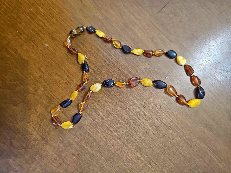 Genuine Amber Bead Necklace